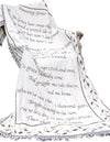 Faith-Inspired Cotton Throw – Amazing Grace Blanket by Manual Woodworkers, 46"x60"