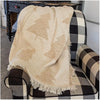 Boucle Trees Throw – 46x60 Cotton Nature Blanket