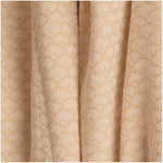 Tan Cotton Throw Scalloped Edge Weave Decorative– 46x67 inch by Manual Woodworkers