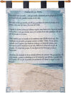 Spanish Footprints Poem Wall Hanging – 26x36 Cotton Tapestry