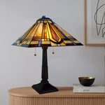 Fine Art Lighting 2-Light Tiffany Style Table Lamp – 23-Inch