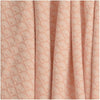 MW Cottagecore Woven Blanket – Soft Blush Scalloped Throw for Sofa or Bed