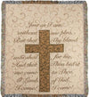 Scripture Inspired Cotton Throw – Just As I Am Design by Manual Woodworkers