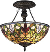 Fine Art Lighting Tiffany Style Flush Mount Ceiling Lamp