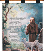 Christian Wall Art – Psalm 23 Cotton Tapestry for Home or Church