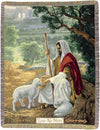 Inspirational Lost No More Cotton Woven Throw for Home Decor by Manual Woodworkers