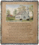 Christian Tapestry Throw– If You Could See Me Faith Message by Manual Woodworkers