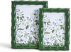 Two's Company 53758 Countryside Green Set of 2 Bamboo Photo Frame