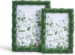 Two's Company 53758 Countryside Green Set of 2 Bamboo Photo Frame