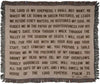 Rustic Scripture Throw – Woven Blanket with Psalm 23 and Countryside Scene