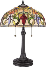 Fine Art Lighting T1638 Tiffany Floral Contemporary Style Bronze Finish Table Lamp