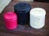 Pastel Kitchen Canister Set – Pink, Blue, White Metal Storage Tins