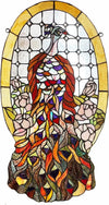 Peacock Stained Glass Window Panel – Nature-Inspired Art Glass