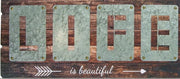 Inspirational Wall Art Set – Life is Beautiful Cutout Signs, Set of 2