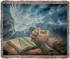 Christian Tapestry Throw Blanket – Answered Prayers Design, Cotton 50x60