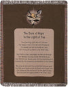 Coal Miner’s Tribute Throw Blanket – 50x60 Cotton Woven Prayer