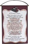 Fireman’s Prayer Wall Tapestry – Woven Cotton 17x25 Hanging