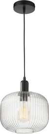 GH11 Matte Black Pendant – Modern Industrial Ceiling Light Fixture