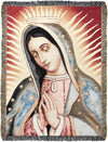 OUR LADY OF GUADALUPE Throw Home Decor – 50x60 Inch by Manual Woodworkers