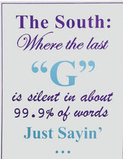Rustic Metal Wall Art – The South Inspirational Sign Set