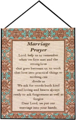 Manual Woodworkers and Weavers Marriage Prayer Framed Wall Hanging, 13 x 18 Inches, Inspirational Christian Wedding Gift Home Decor