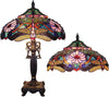 Chloe Lighting CH1B145PD19-TL2 Zygo Tiffany-style 2 Light Dragonfly Table Lamp 19" Shade