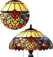 Handcrafted Floral Table Lamp – Tiffany Style Victorian Design