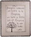 Heaven 50x60 inch Cotton Throw Faith-Inspired Decorative Tapestry by Manual Woodworkers