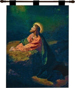 Woven Wall Hanging Garden of Gethsemane – 26 x 36 Inch by Manual Woodworkers