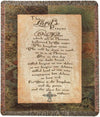 The Lord’s Prayer Woven Cotton Throw – 50x60 inch Faith Accent by Manual Woodworkers