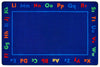 Carpets for Kids PLUS Alphabet Value Learning Rug 7' 6" x 12' Rectangle, Blue