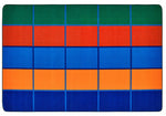 Carpets for Kids Color Blocks Value Plus Seating Rug, Rectangle 6' x 9'