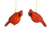 Melrose Glass Cardinal Bird Ornament (Set of 12)