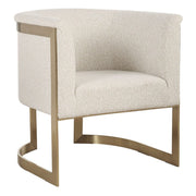 Chic Barrel Chair – 28-Inch Wide Soft Upholstered Accent Seat