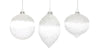 Melrose White Beaded Glass Ornament (Set of 6)