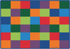 Carpets for Kids KIDSoft Block Seating Learning Rug, Rectangle, Multicolored