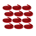 Melrose Red Glitter Rope Ribbon (Set of 12 Rolls)