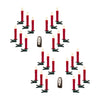 LED Flameless Red & Green Clip-On Candles – Timer Set (24pc)