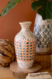 spun bamboo vase,