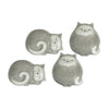 Melrose Happy Terra Cotta Cat Shelf Sitter (Set of 4)