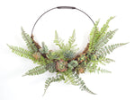 Melrose Fern and Succulent Moss Half Werath 20"D