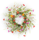 Melrose Mixed Floral Twig Wreath 22.5"D