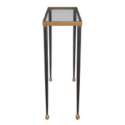Uttermost 50084 Stiletto Antique Gold Console Table