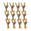 Melrose Vintage Wood Ski Boot Tree Ornament (Set of 12)