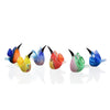 AG Set of 6 Mini Hummingbirds – Glass – 4.5 H – D