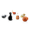Mini Cat Figurines – Glass – Set of 6 – 5 H – Home Decor – SPI