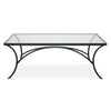 Alayna black metal coffee table