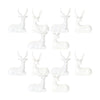 Melrose Modern White Winter Deer Figurine (Set of 2)