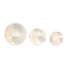 Tabletop Christmas Pine Cone Globes LED Lights Set of 3 Indoor 6 Hour Timer 4.5H 6H 8H By Melrose
