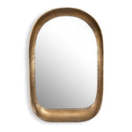 Uttermost Bradano Brass Arch Mirror – Antique Gold Finish, 35.5" Height, Handcrafted Aluminum Frame